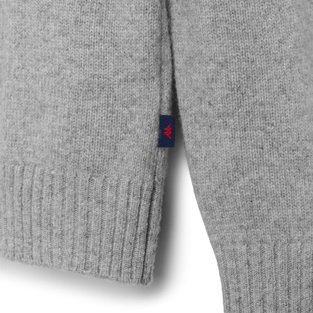 Grey Men's Knitwear Pullover with Diamond Pattern main