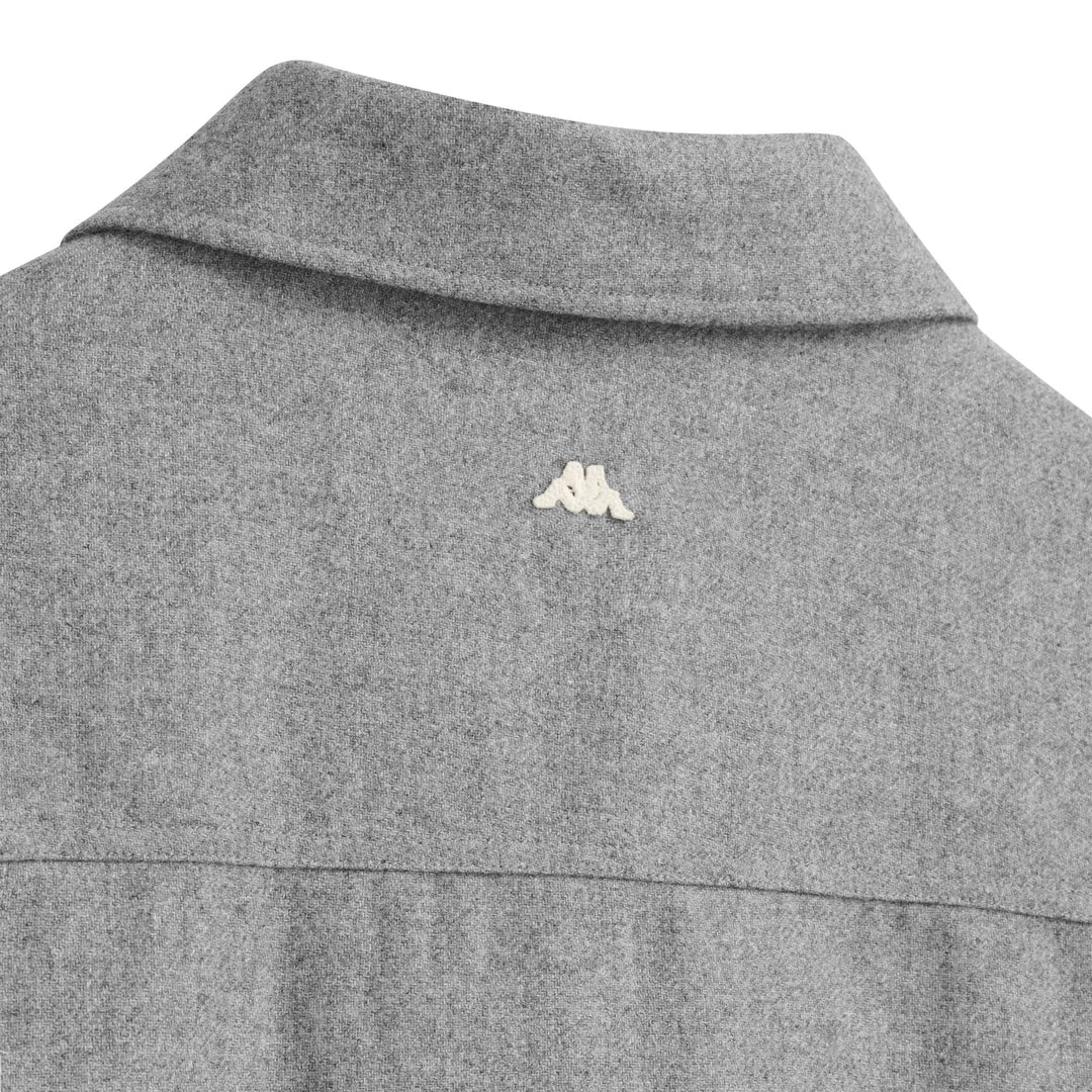 Grey Men's Flannel Overshirt with Zip Closure main