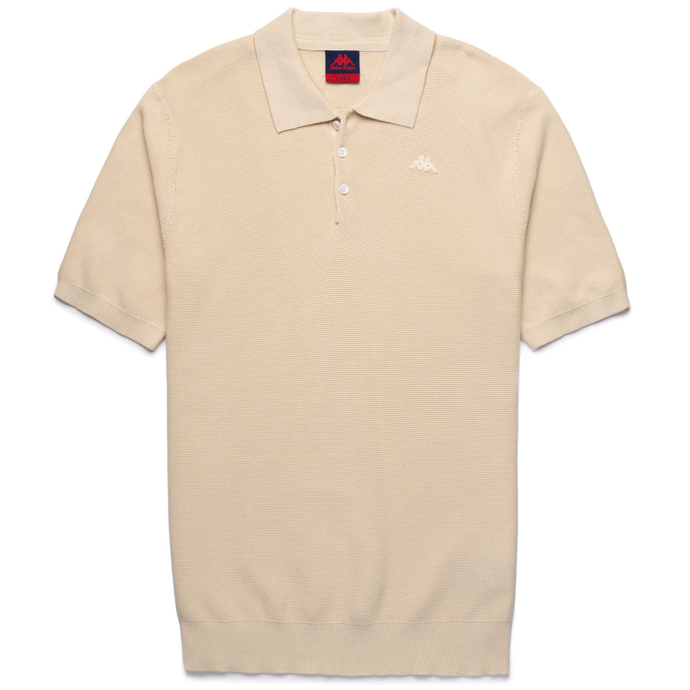 Polo beige pour homme, coupe ajustée, en coton décontracté 02