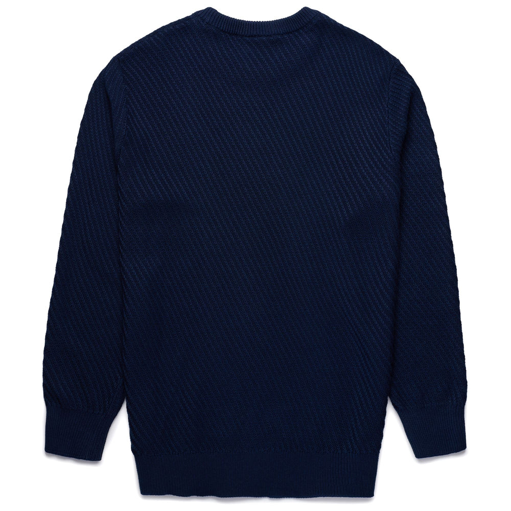 Maglione Casual Uomo A Maglia Blu Iris con Design Fantasia 02