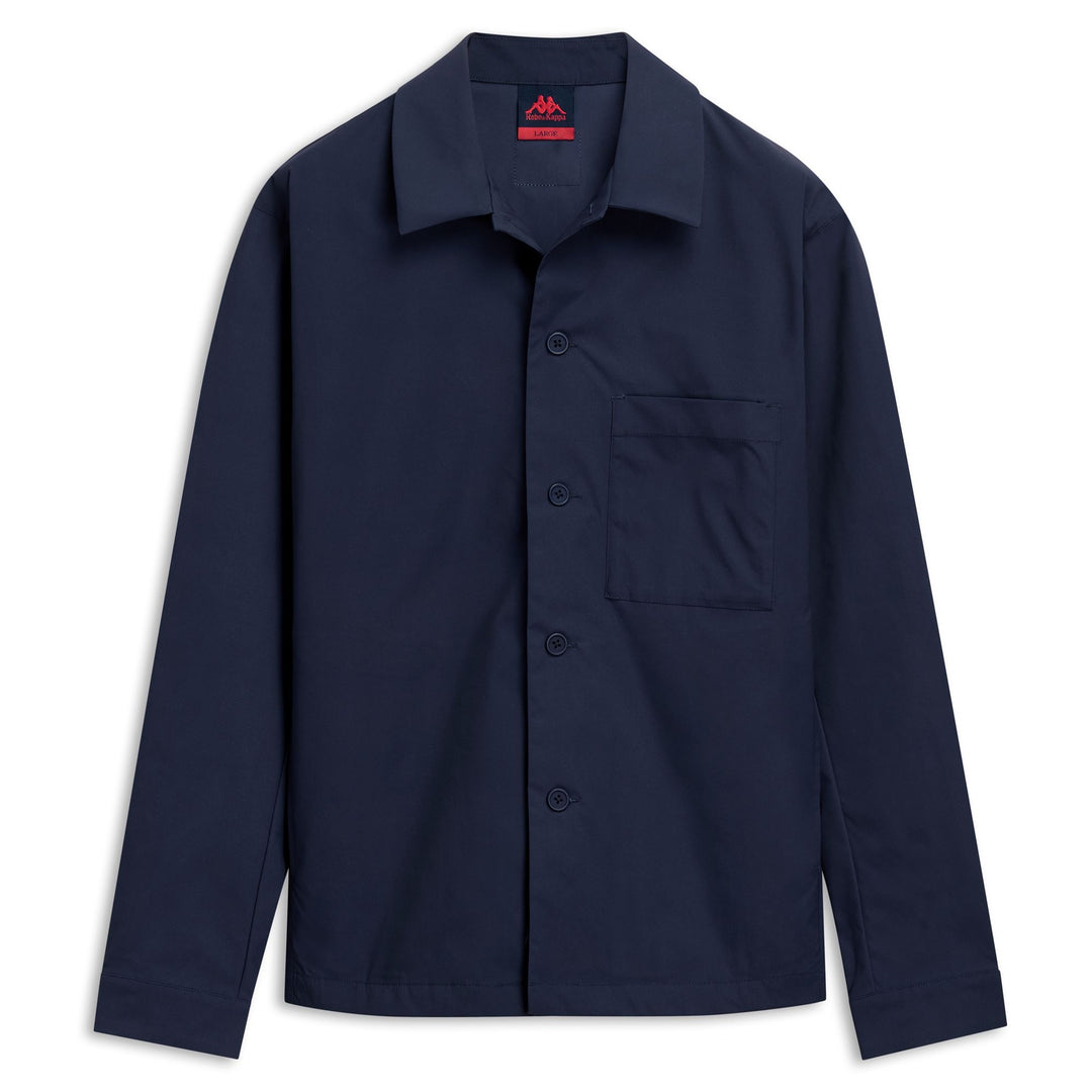 Blue Men's Casual Regular Fit Overshirt in Polyester Blend 01