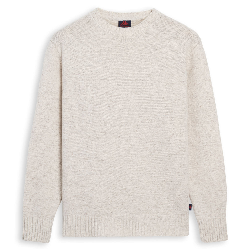 Pull en laine blanc pour homme, coupe classique 02