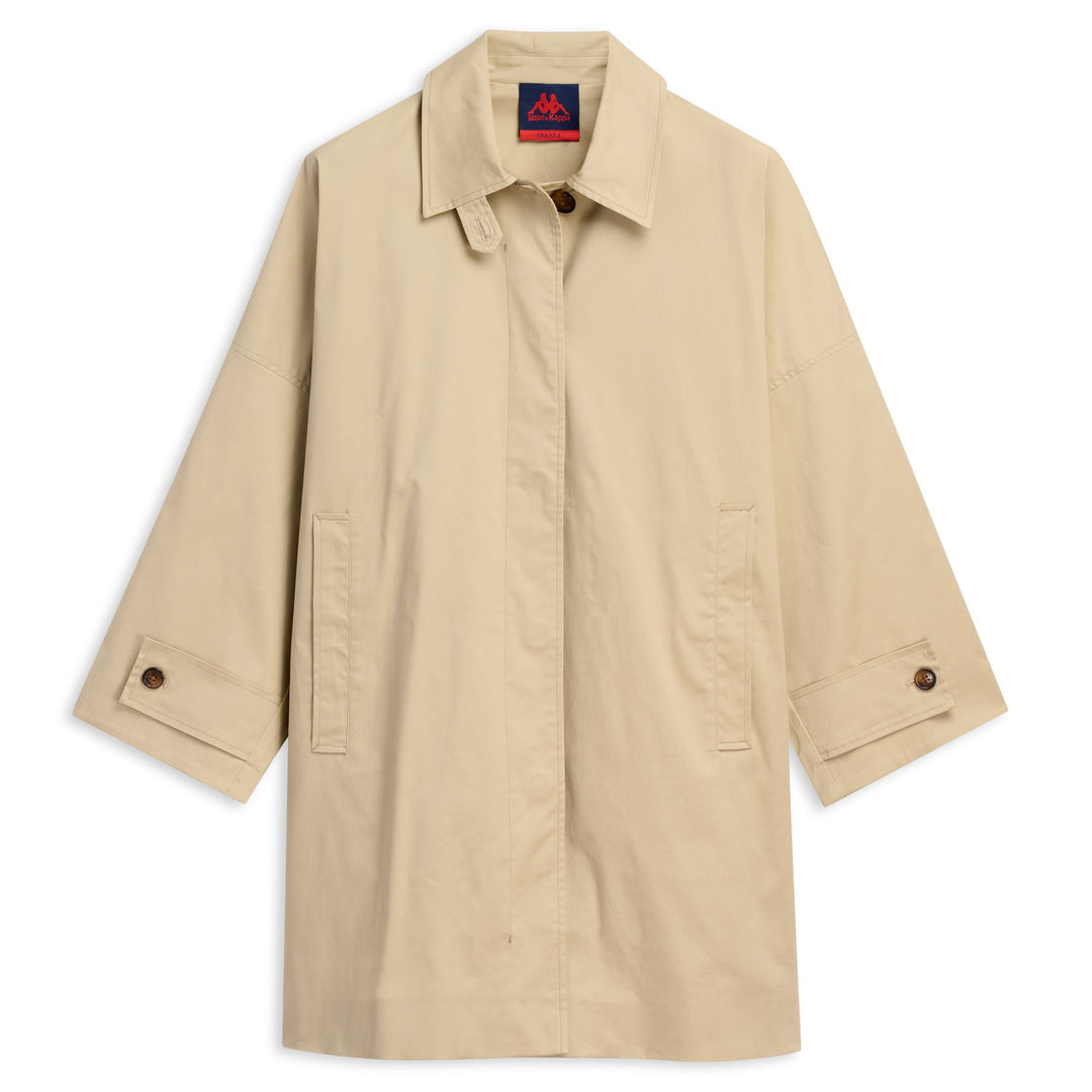 Grey Women's Casual Loose Fit Cotton Trench Coat 01