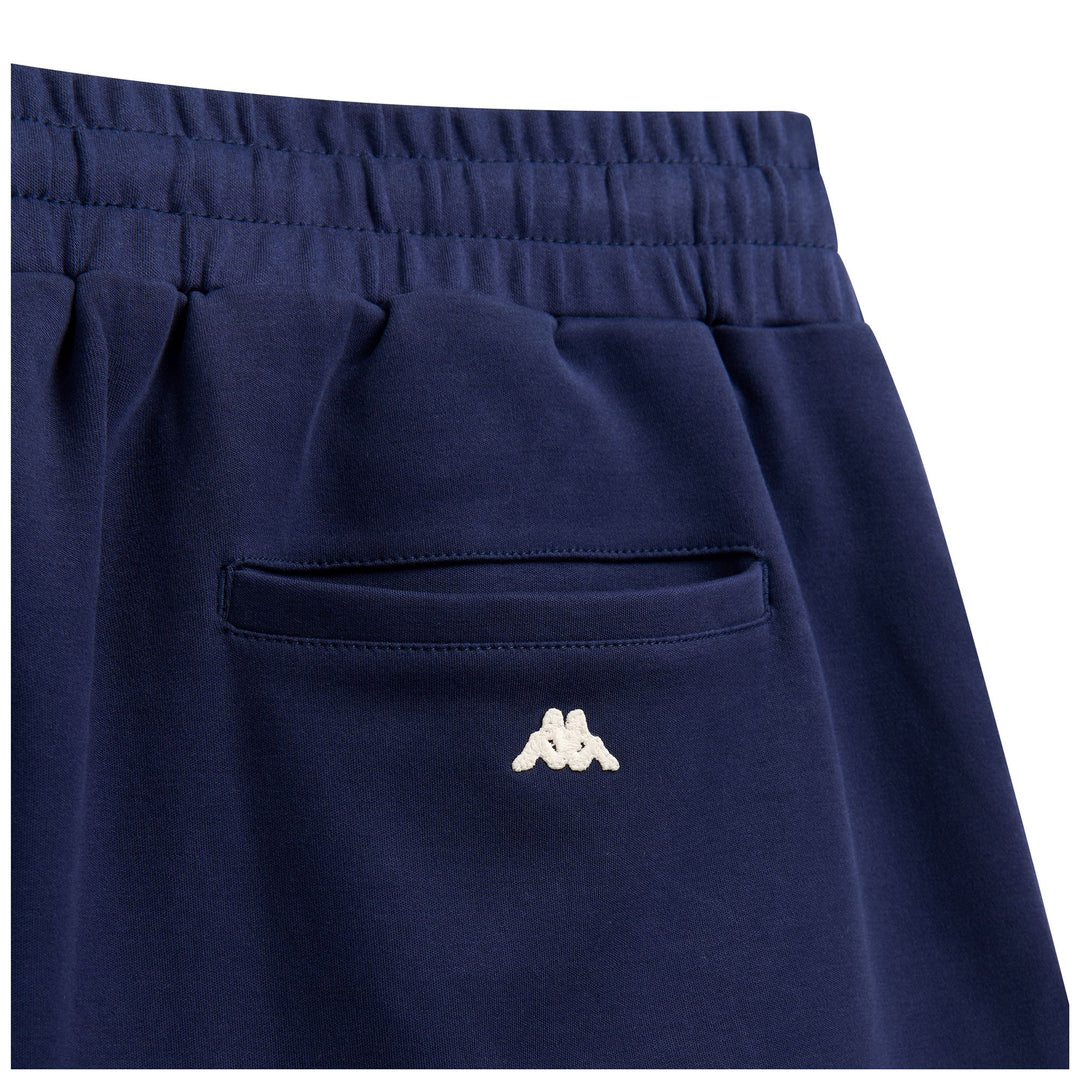 Short de sport décontracté en coton bleu pour homme main