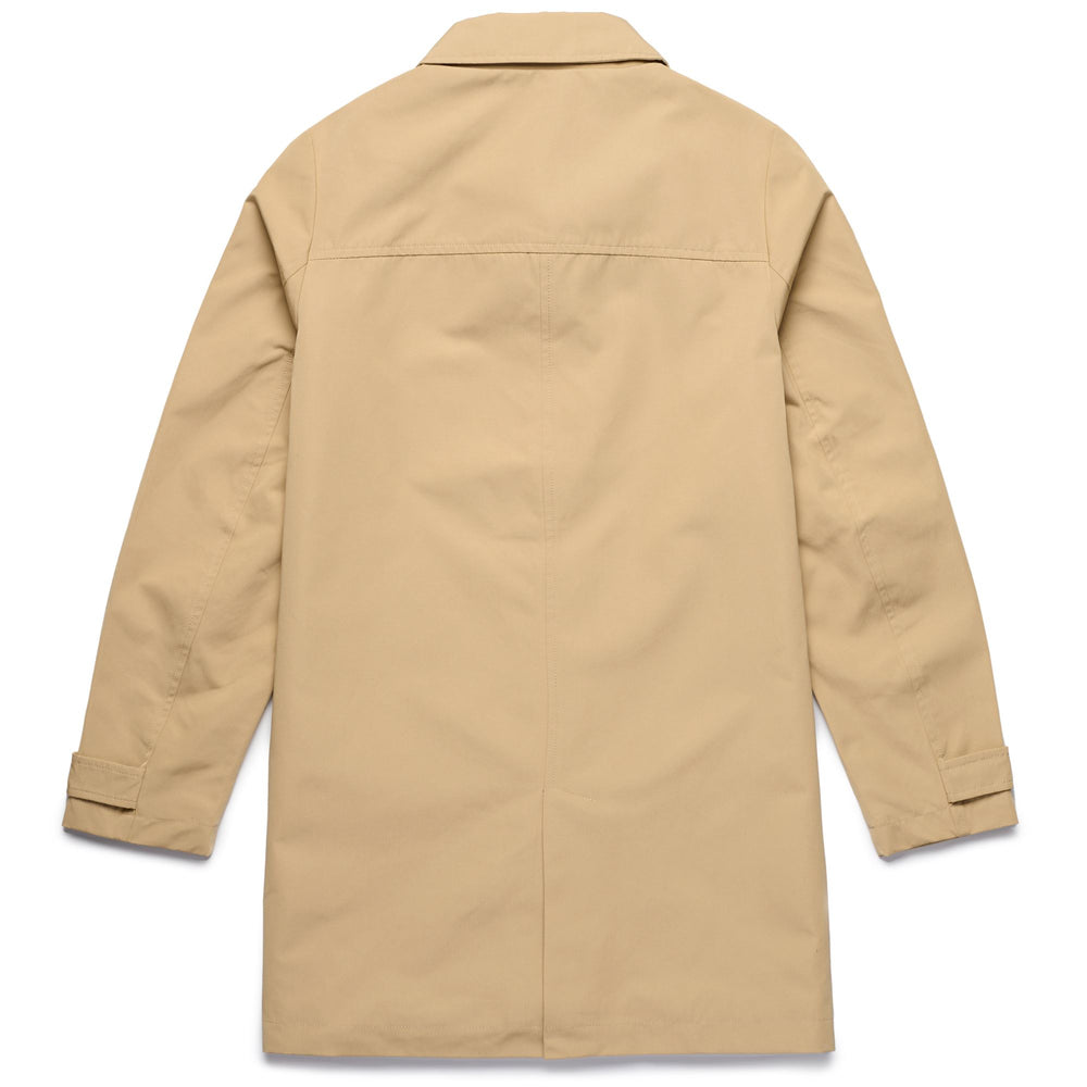 Beige Women's 3/4 Length Classic Jacket with Button Closure 02