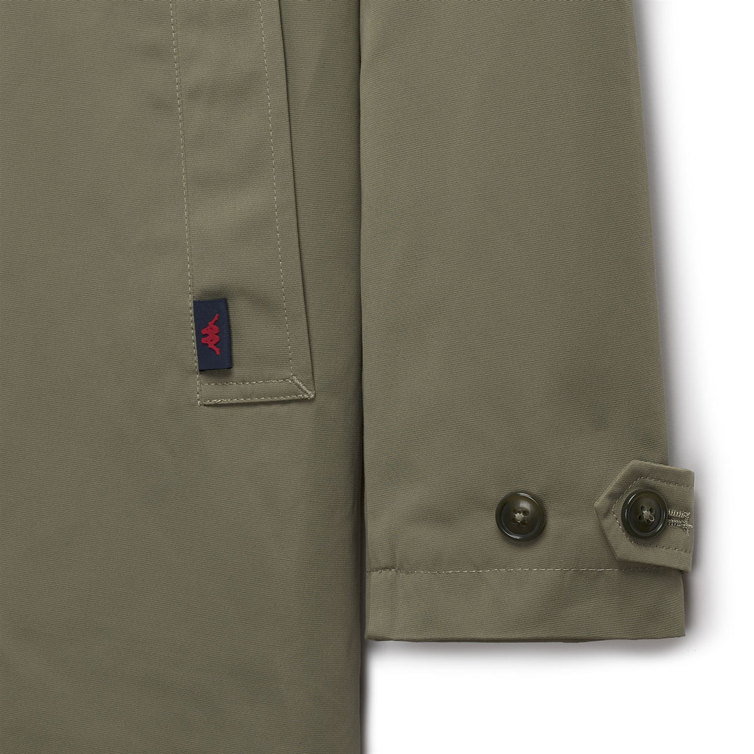 Chaqueta clásica de corte regular para mujer, de algodón, color verde, 3/4 de largo main