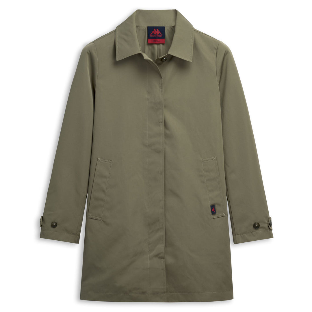 Green Women's Regular Fit 3/4 Length Jacket in Mixed Fabric main