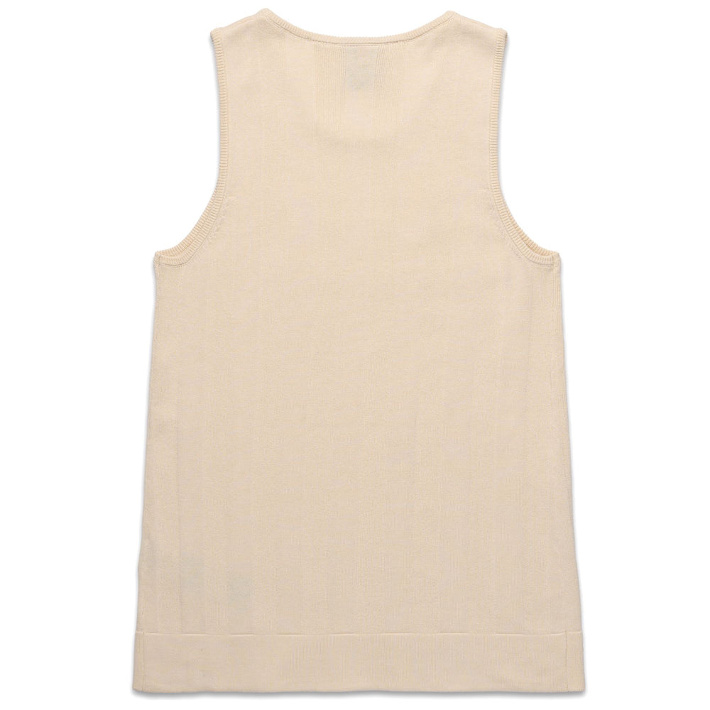 Beige Women's Knitted Sleeveless Vest 02