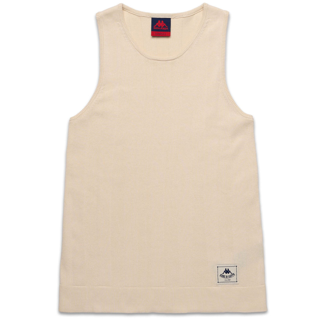 Beige Women's Knitted Sleeveless Vest 01
