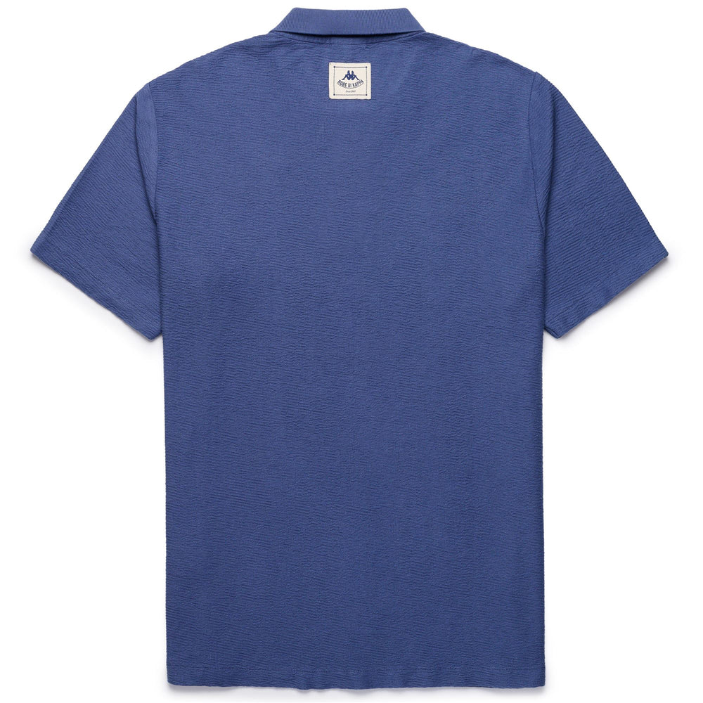 Indigo blue Men's Slim Fit Polo Shirt with Button Closure 02