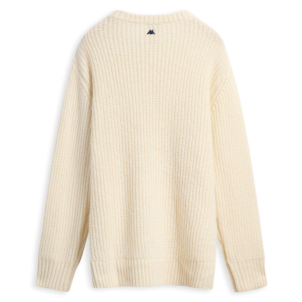 Maglione beige da uomo in misto lana dalla vestibilità rilassata 02