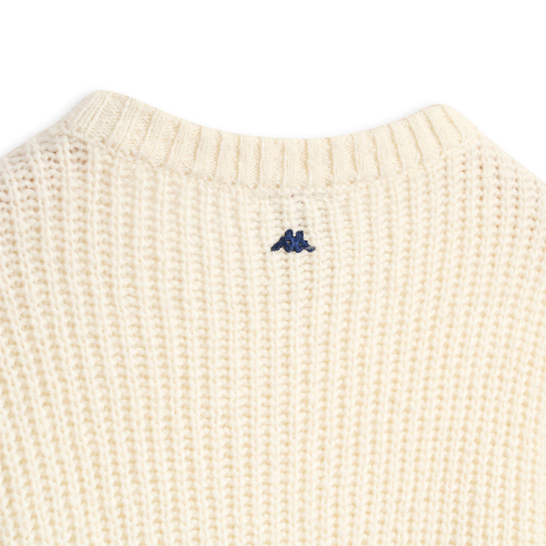 Beige Men's Relaxed Fit Wool Blend Jumper main
