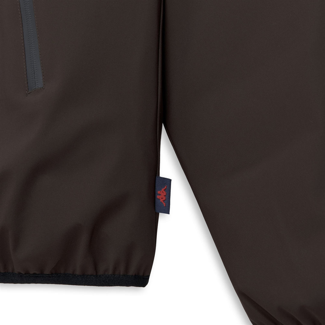 Giacca da uomo marrone a vestibilità regolare in nylon leggero main