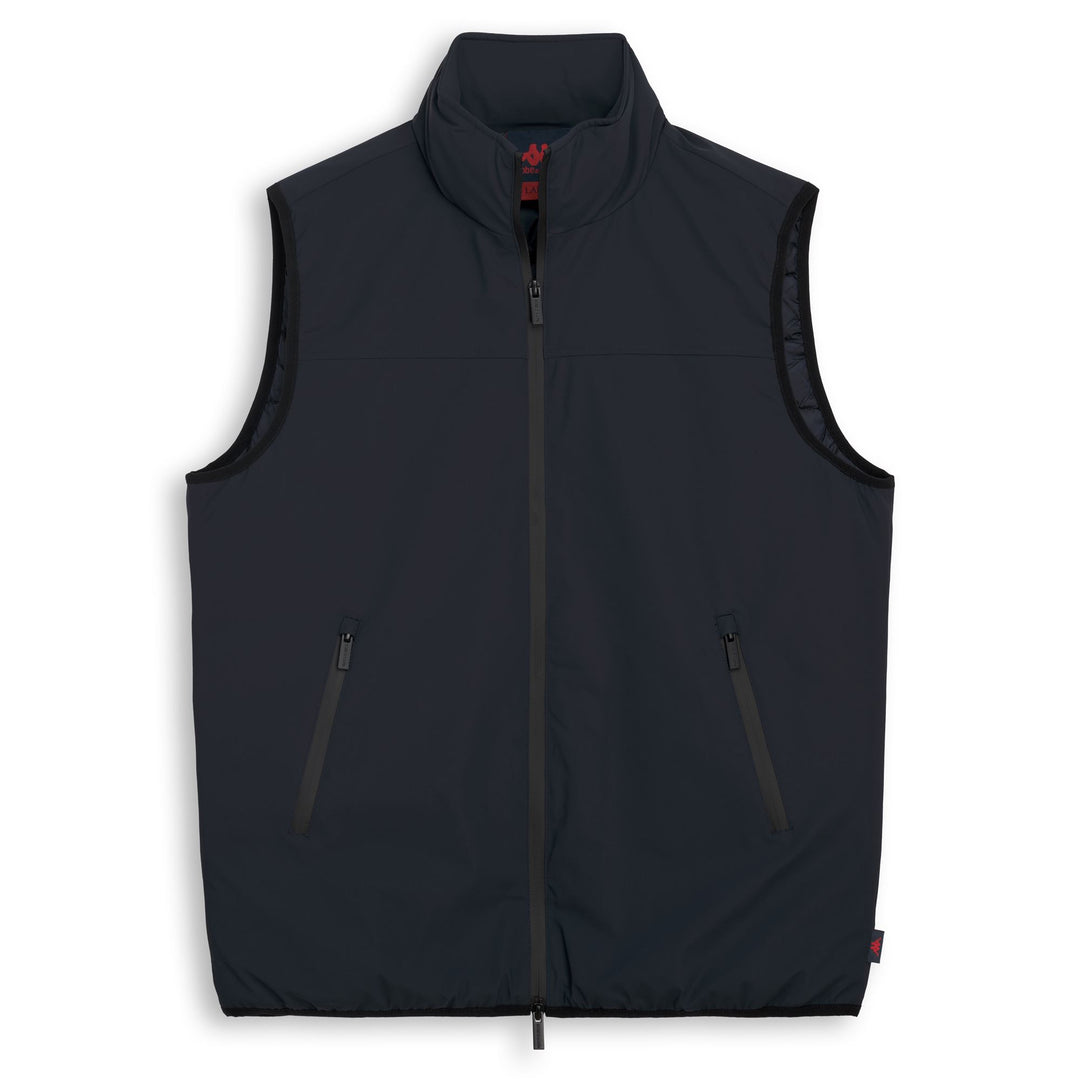 Gilet da uomo blu, vestibilità regolare, leggero, in nylon. main