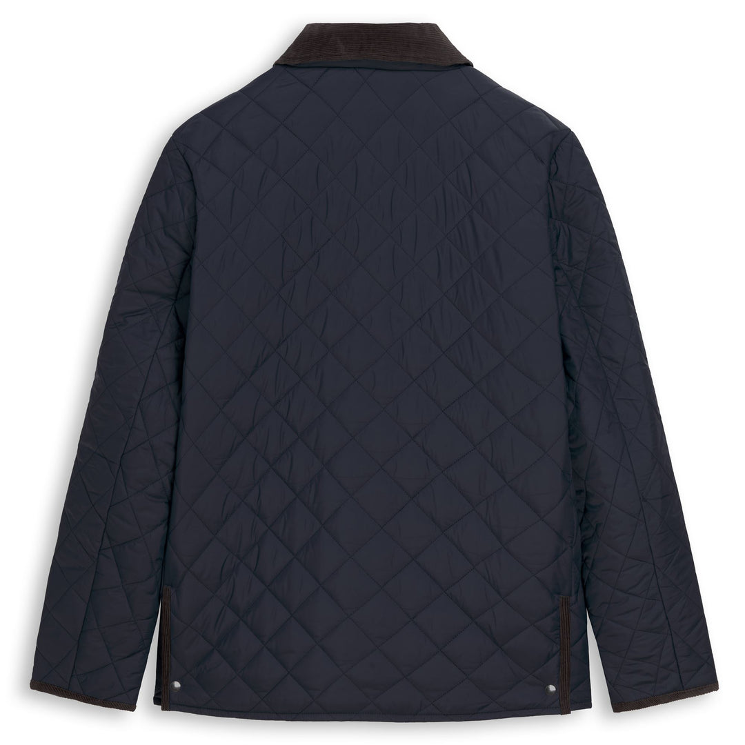 Blue Iris Men's Regular Fit Mid-Length Jacket with Light Quilting main