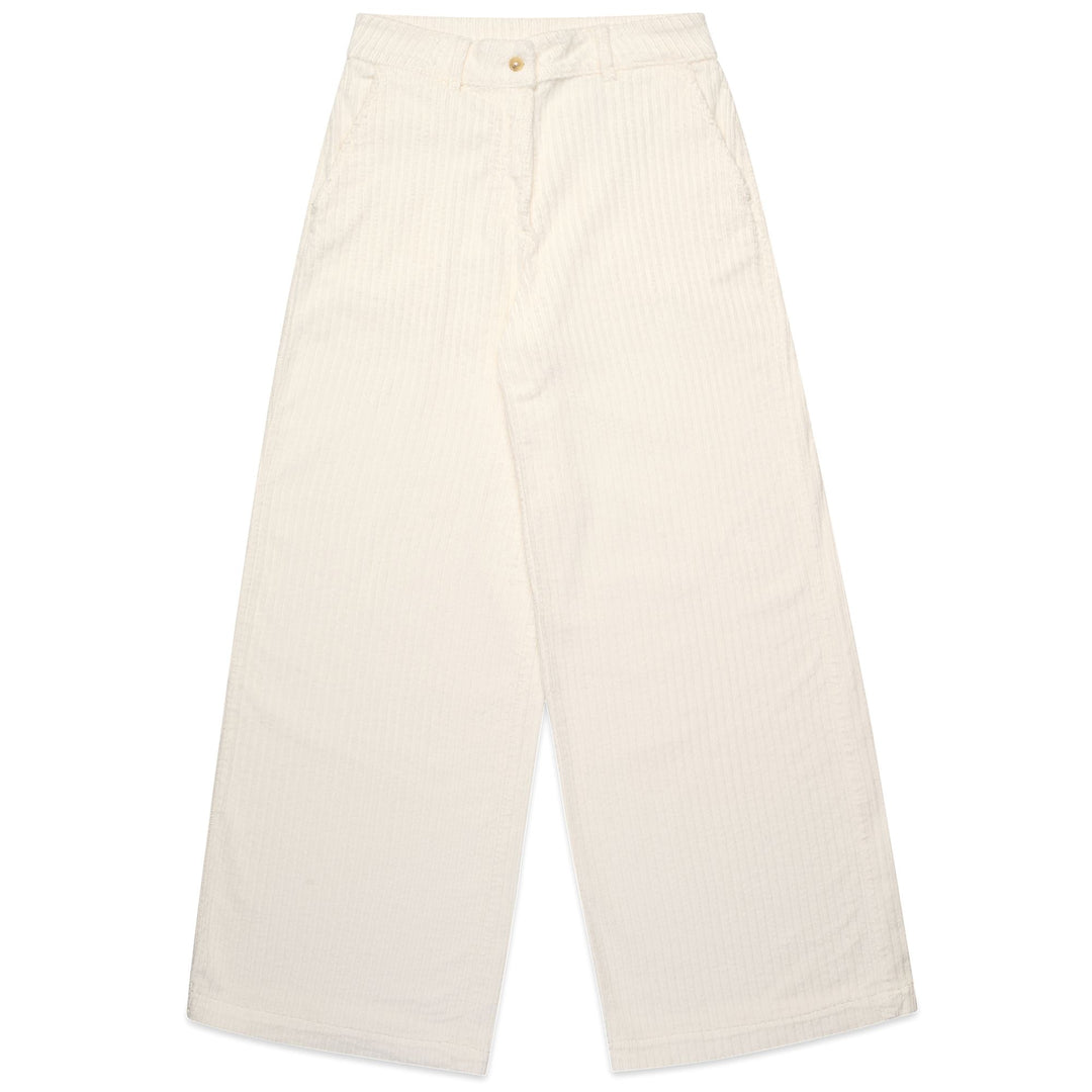 Natural white Women's Wide Leg Chino Pants in Corduroy 01