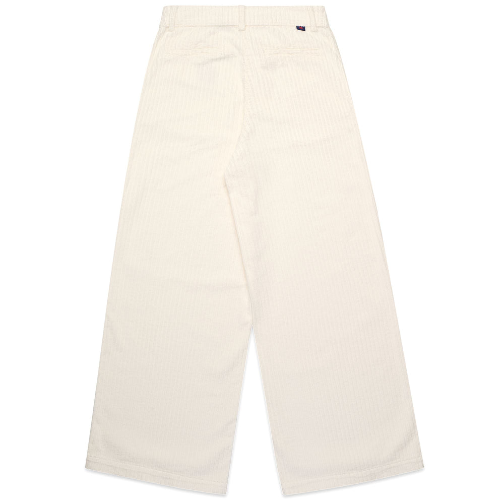 Natural white Women's Wide Leg Chino Pants in Corduroy 02