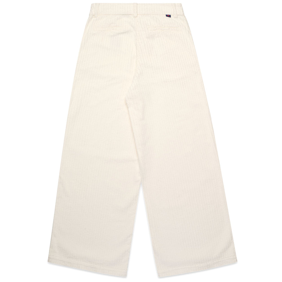 Pantalones chinos anchos de pana para mujer, color blanco natural main