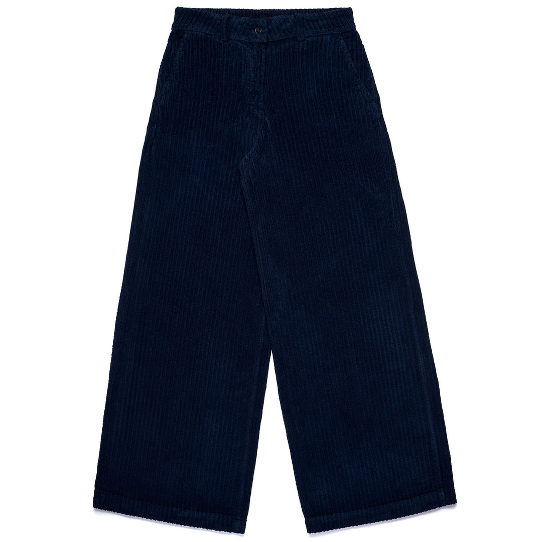 Navy blue Women's Wide Leg Chino Pants in Corduroy 01