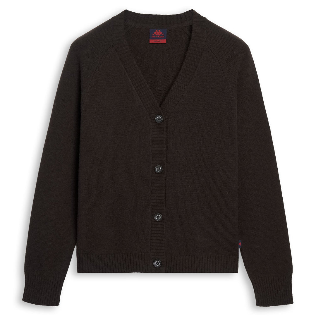 Brown Women's Comfort Fit Wool Cardigan 01
