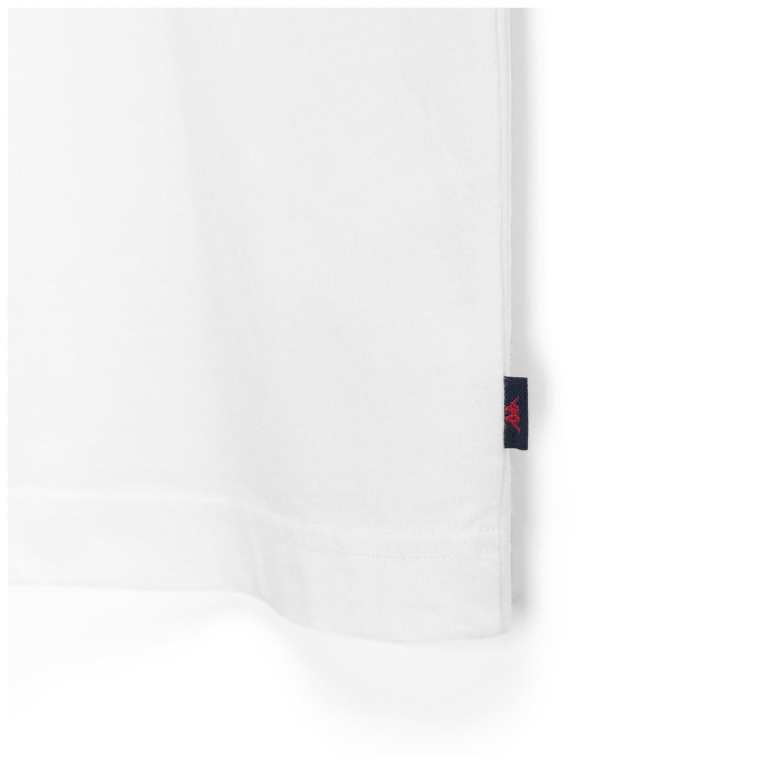T-shirt blanc pour homme, coupe classique, en coton décontracté main