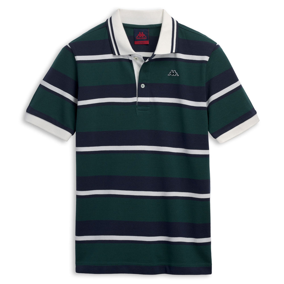 ROMANOV - Polo Shirts - Polo - Man - GREEN JUNE-BLUE IRIS-WHITE CLOUD 01