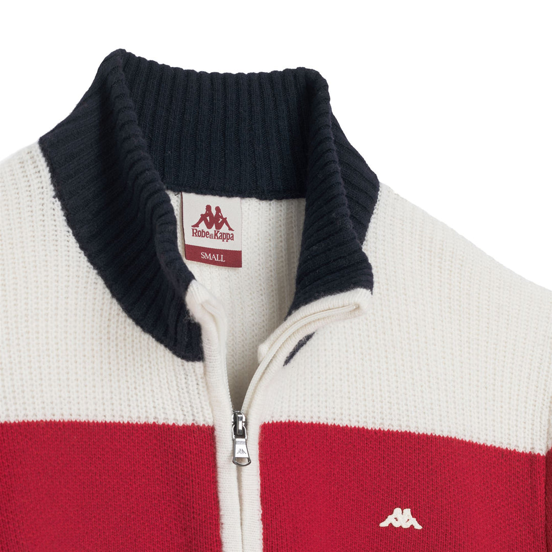 White Women's Regular Fit Wool Cardigan with Jacquard Design main