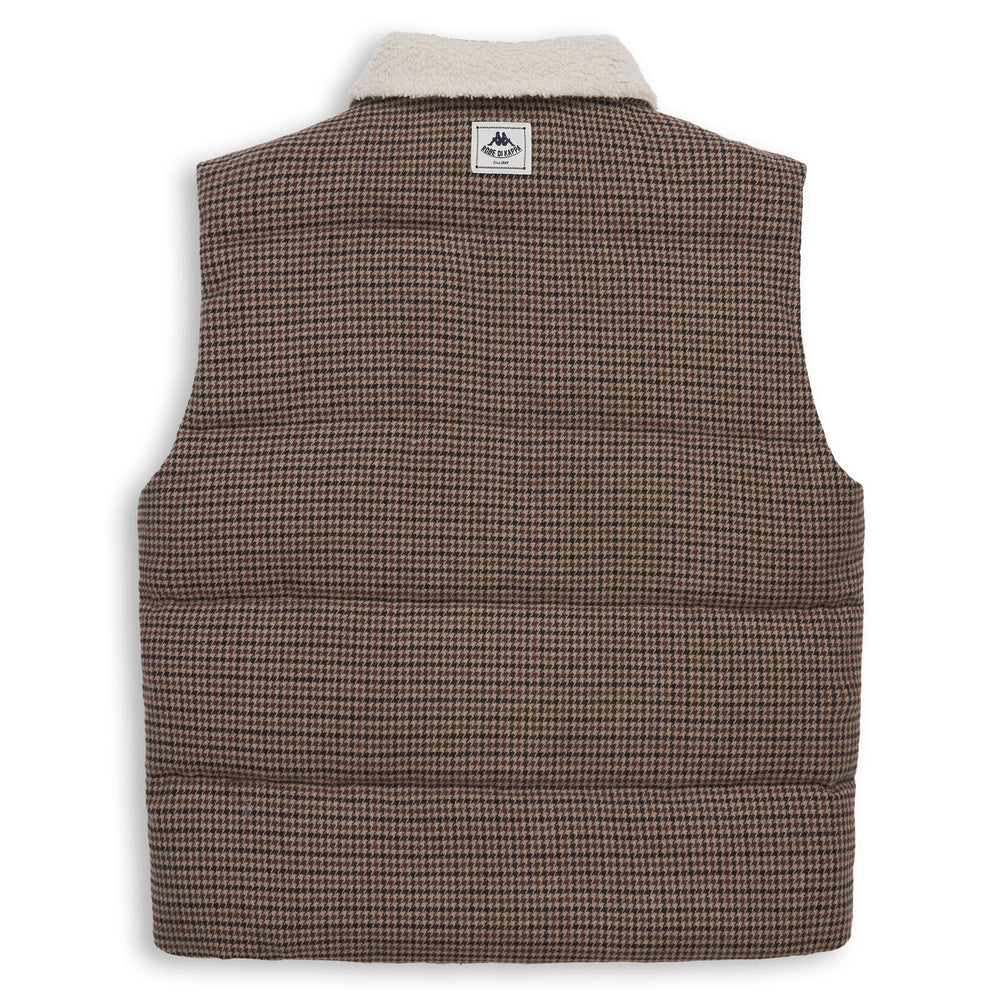 Gilet marron pour homme, coupe classique, en laine mélangée 02