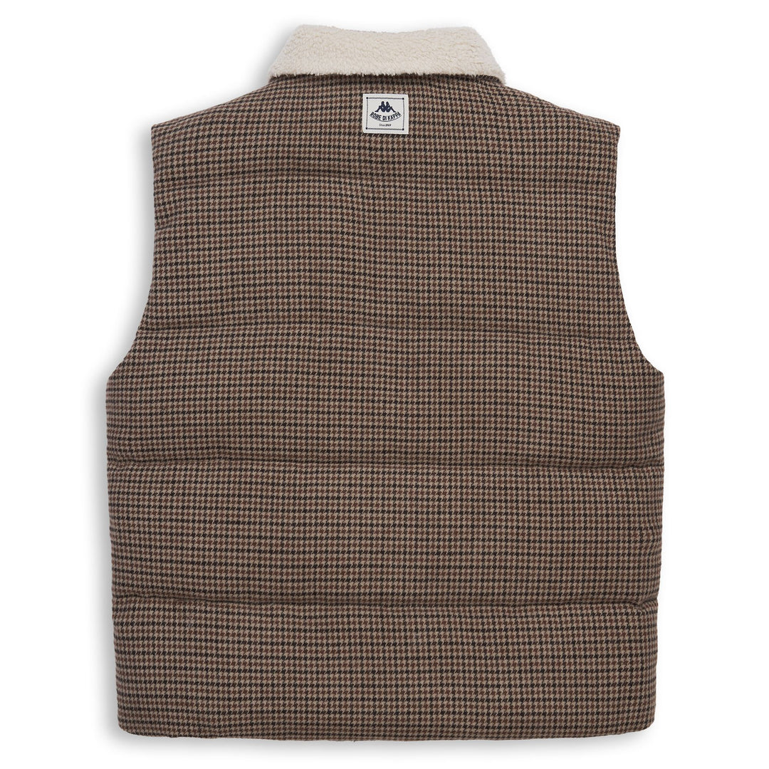 Gilet marron pour homme, coupe classique, en laine mélangée main
