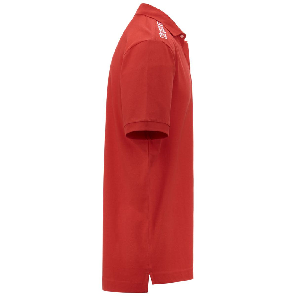 Polo Shirts Man KAPPA4TRAINING POLO KAPPA MSS Polo RED FLAME Dressed Front (jpg Rgb)	