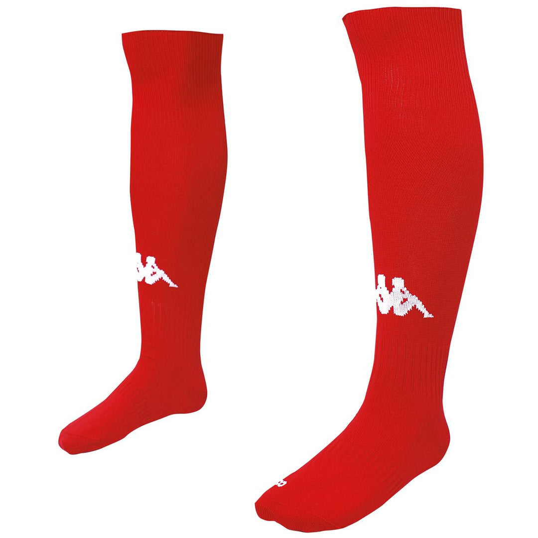 Chinese Red Men's Football Knee High Socks. 01