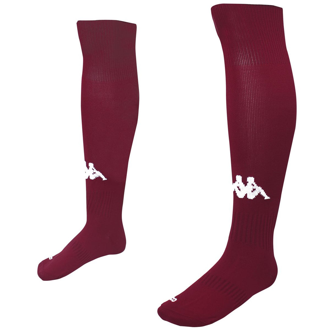 Chaussettes de football rouges montantes pour homme, adhérence maximale 01