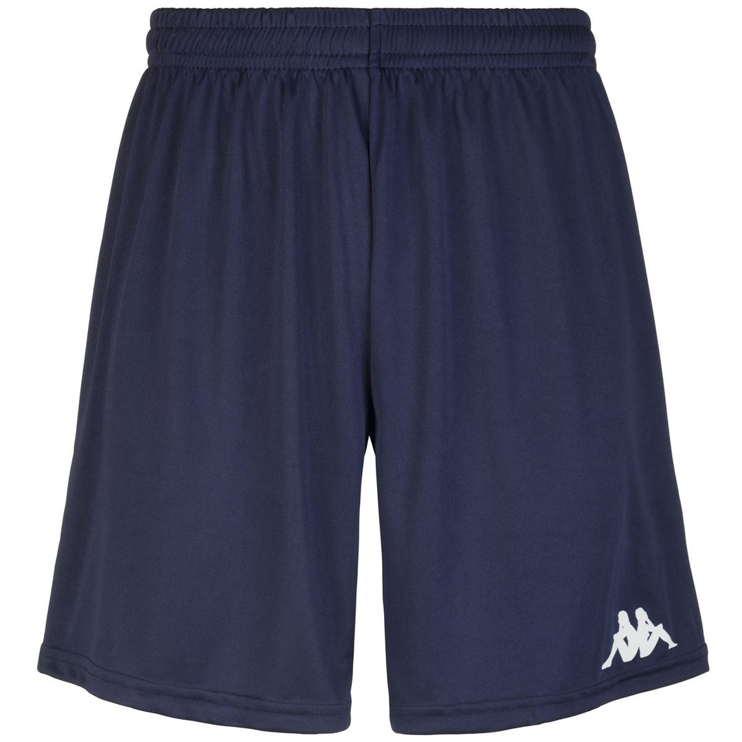 Blue Men's Regular Fit Soccer Training Shorts in Interlock Fabric 01