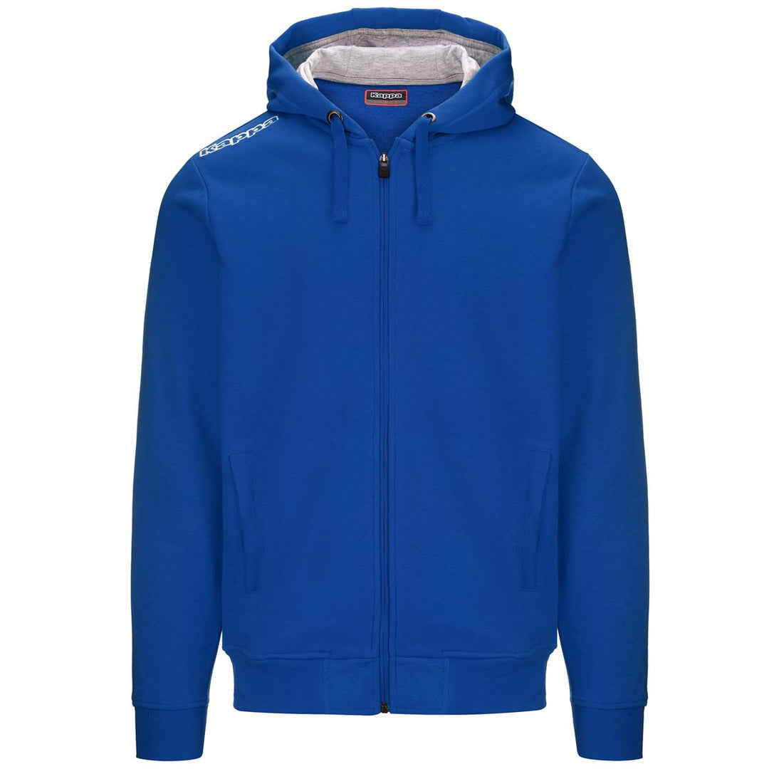 Royal Blue Men's Fleece Training Jacket with Hood 01