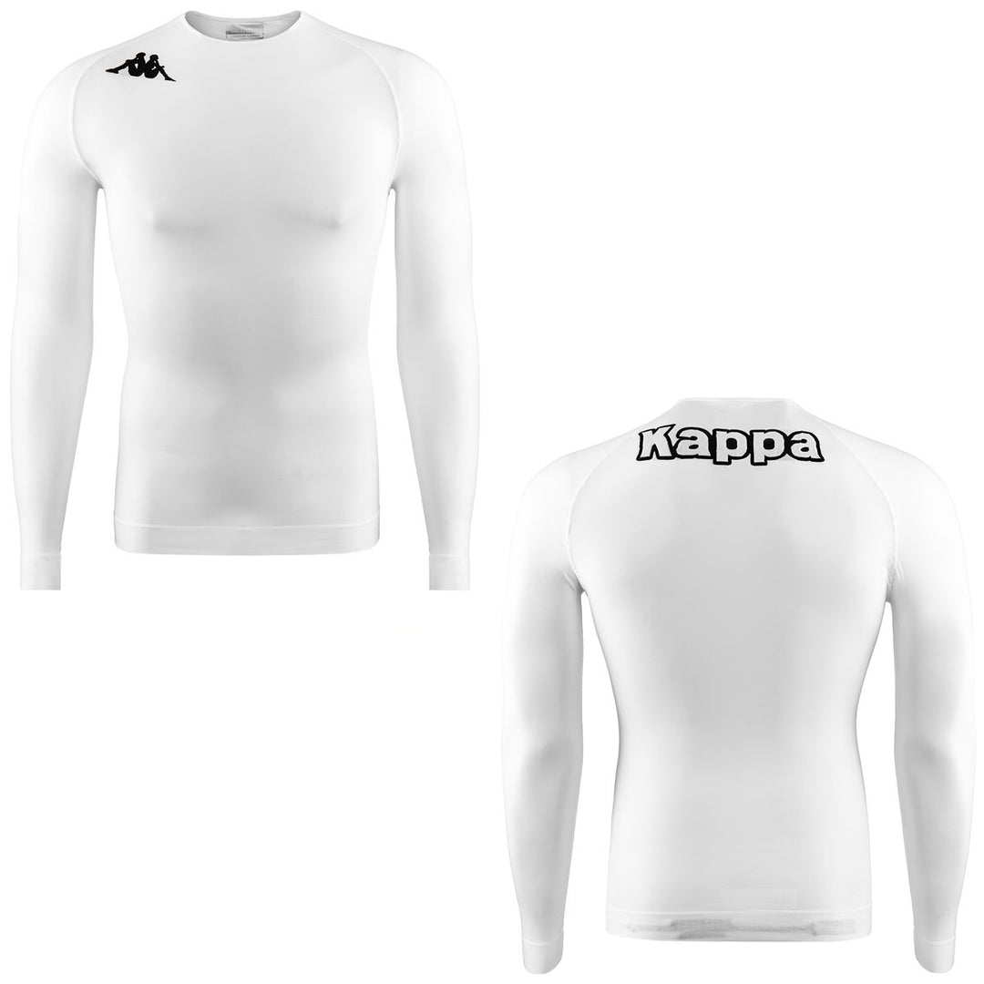 White Unisex KOMBAT Functional Long Sleeve Skin T-Shirt 01