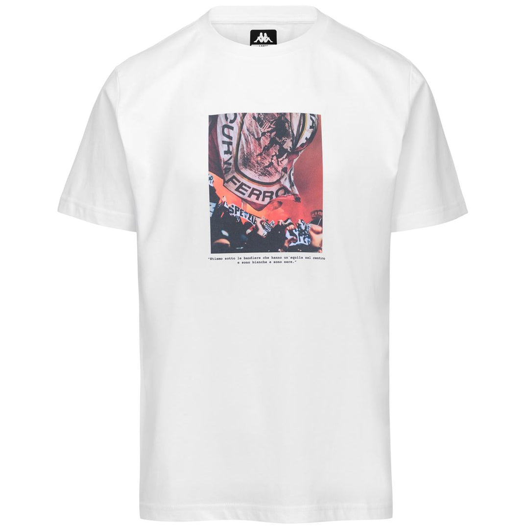 White Men's Spezia Calcio Football T-Shirt in Regular Fit Cotton 01