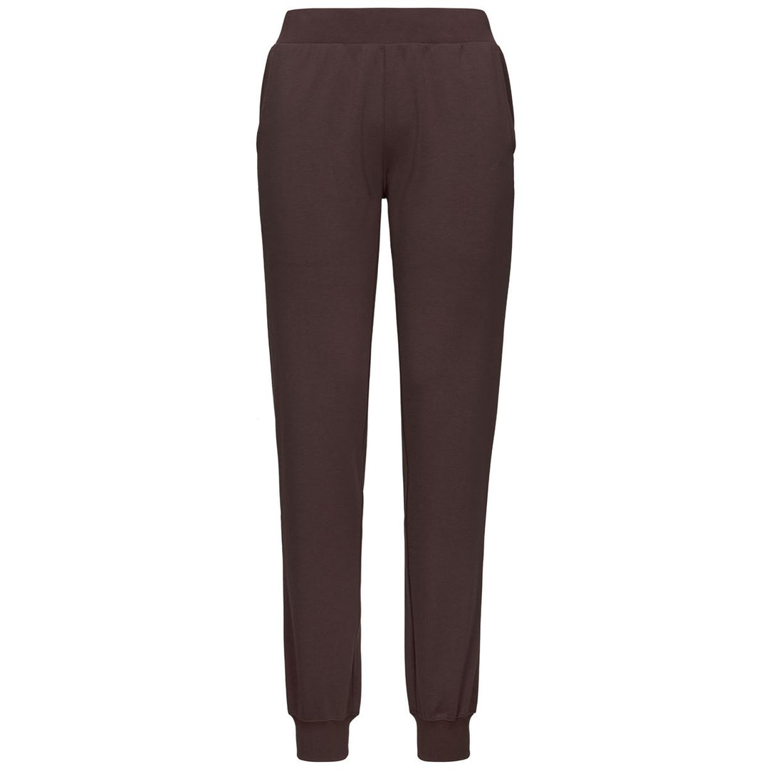 Brown Women's Sportswear Regular Fit Pants with Side Pockets 01