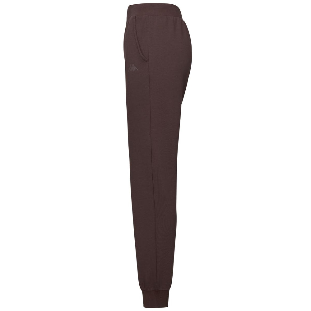 Brown Women's Sportswear Regular Fit Pants with Side Pockets 02