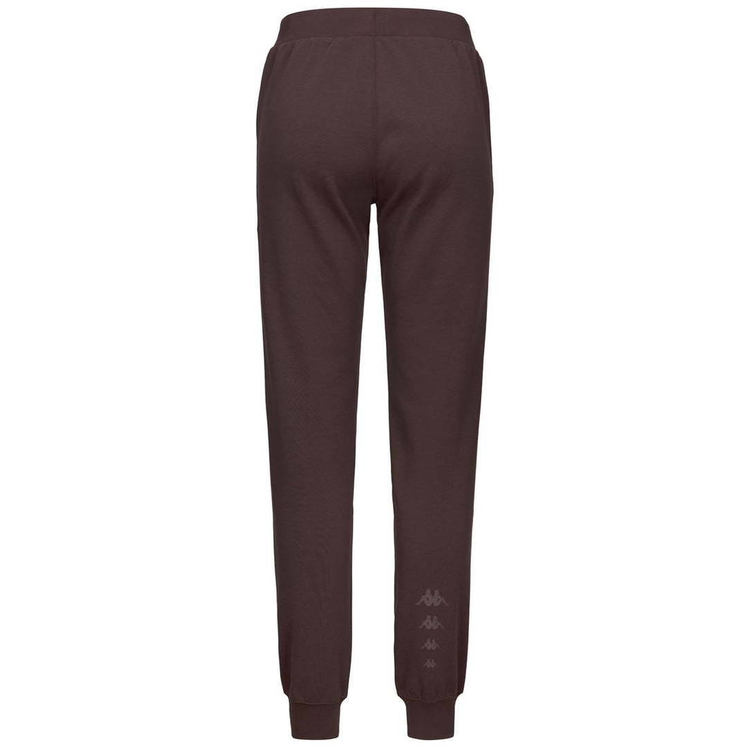Pantalon de sport marron pour femme, coupe classique, avec poches latérales main