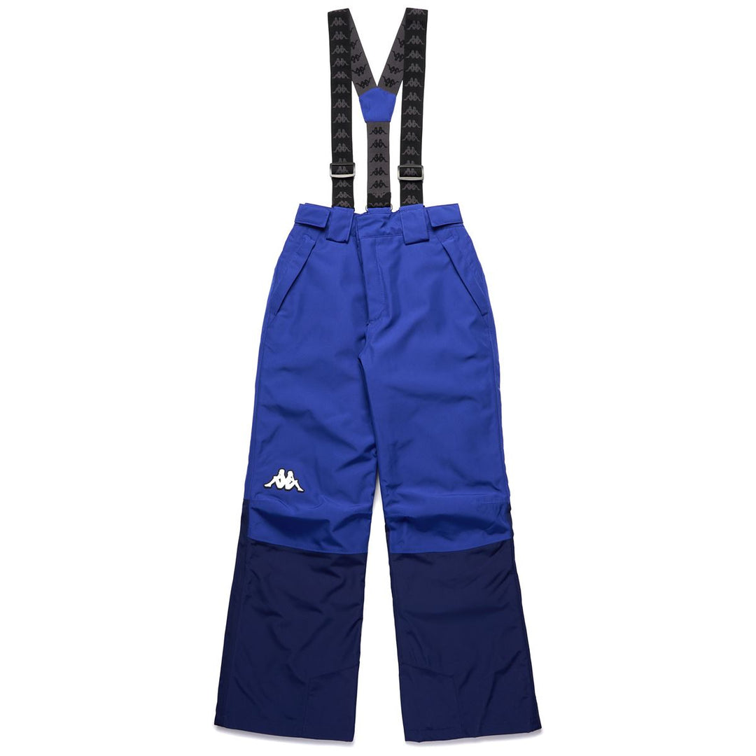 Blue unisex Kid's Waterproof Sport Trousers with Padding 01