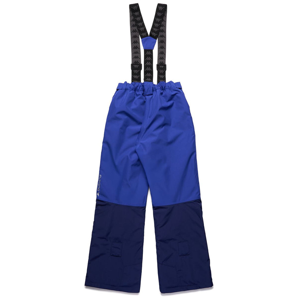 Blue unisex Kid's Waterproof Sport Trousers with Padding 02