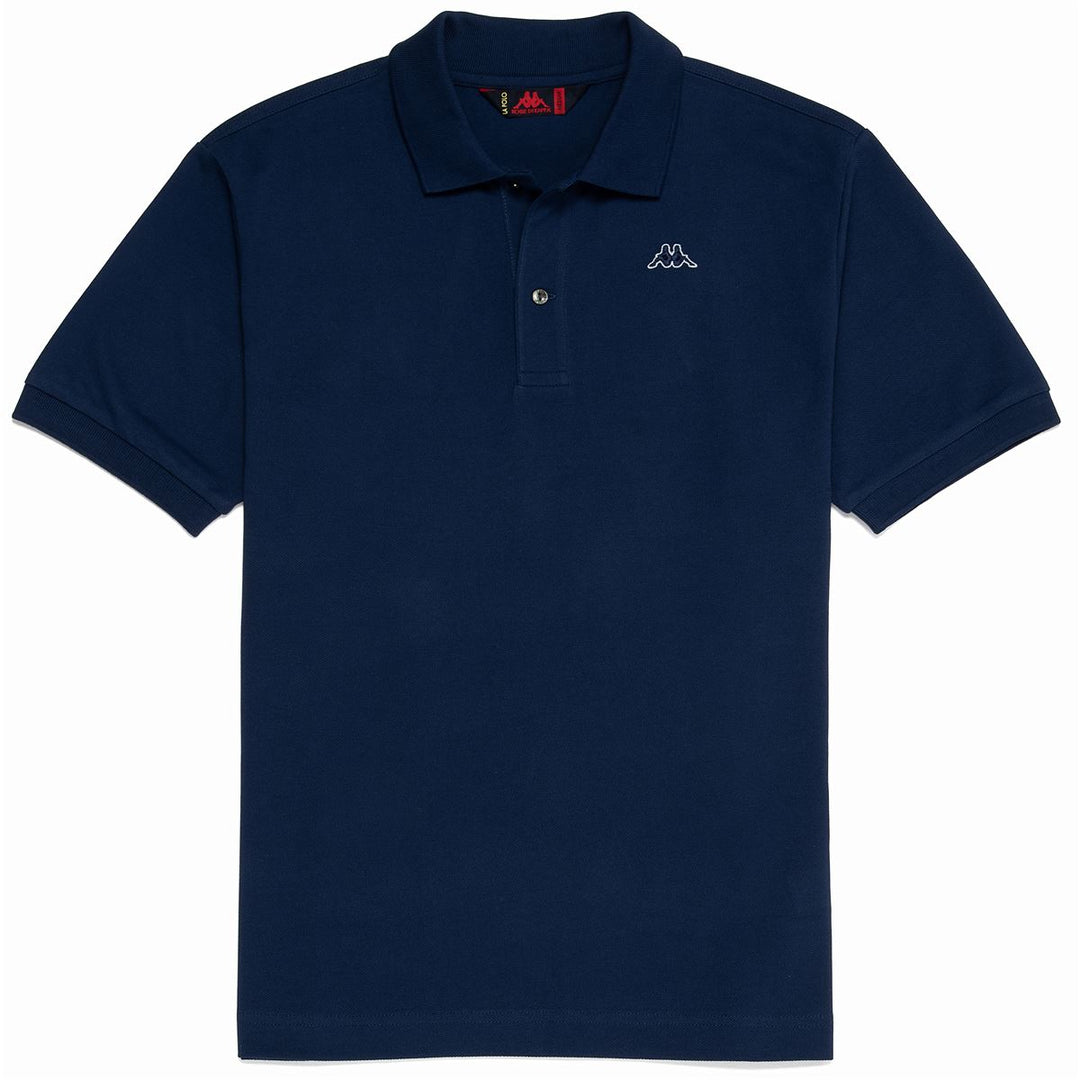 Polo Classica in Cotone Uomo Blu Medievale 01