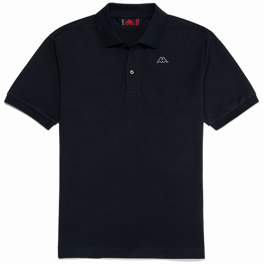 Polo Classica in Cotone Blu Navy Uomo 01