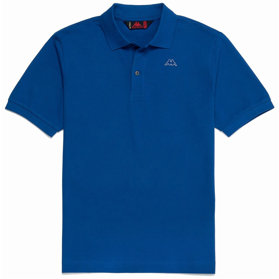 Polo Classica in Cotone Blu Surf Uomo con Maniche Corte 01