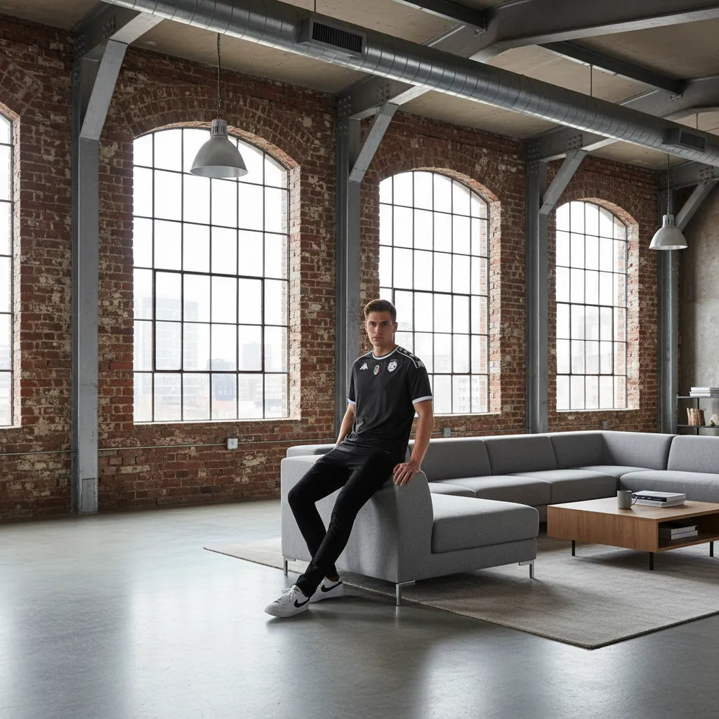 Maglietta da Calcio Uomo Bianco e Nero con Protezione Hydro-Way main