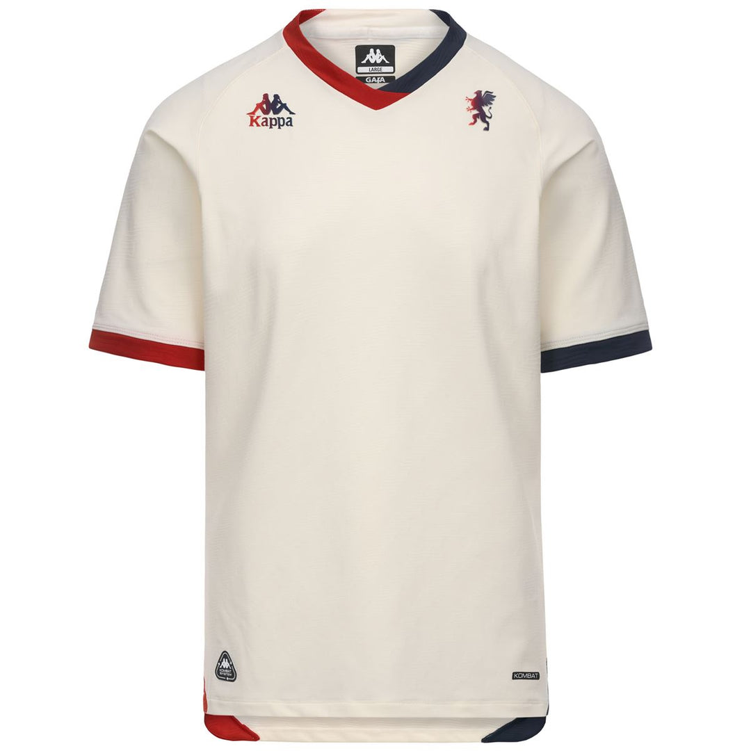 Maglia da calcio bianca da uomo del Genoa vestibilità regolare 01