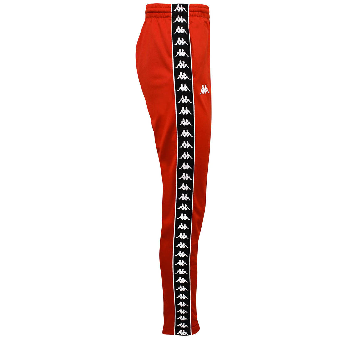 Pants Man 222 BANDA   ASTORIA SLIM Sport Trousers RED-BLACK Dressed Front (jpg Rgb)	