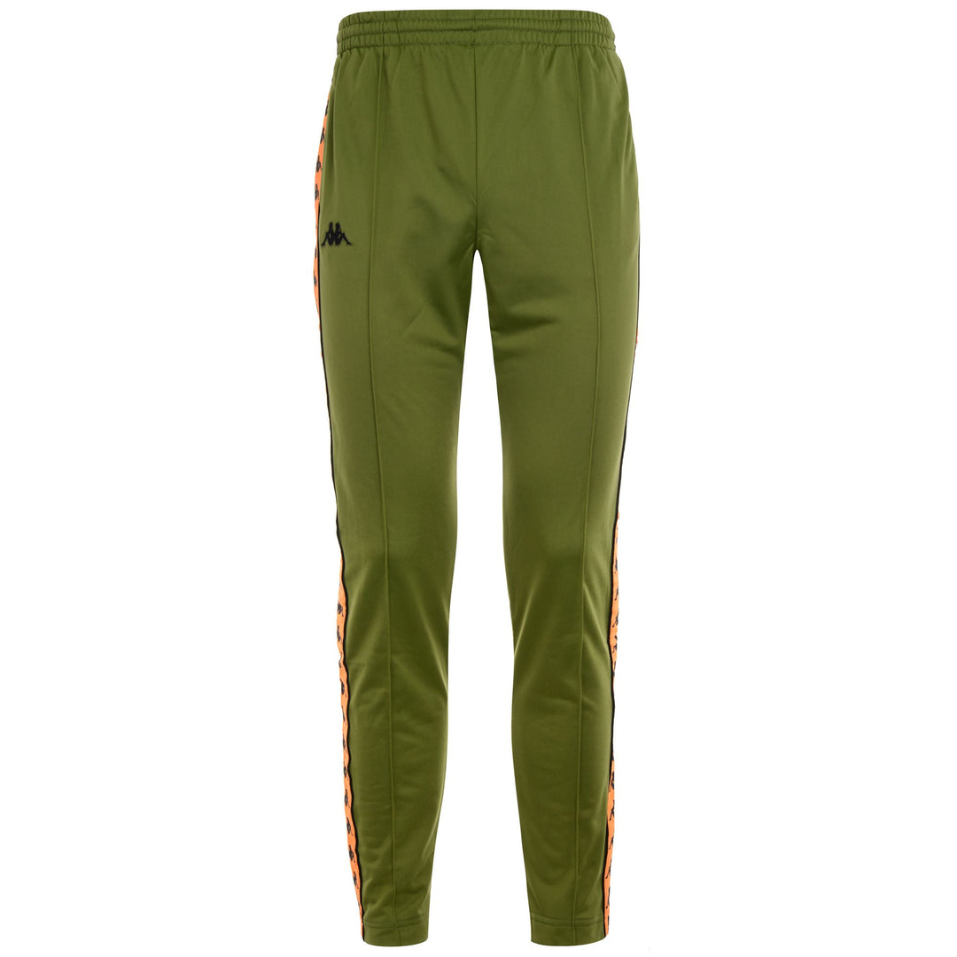 Pants Man 222 BANDA   ASTORIA SLIM Sport Trousers GREEN-ORANGE Photo (jpg Rgb)			