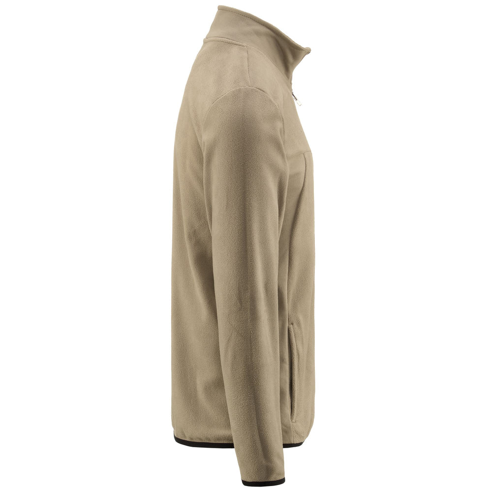 Fleece Man LOGO VAURION SLIM Jacket GREY TORTORA Dressed Front (jpg Rgb)	