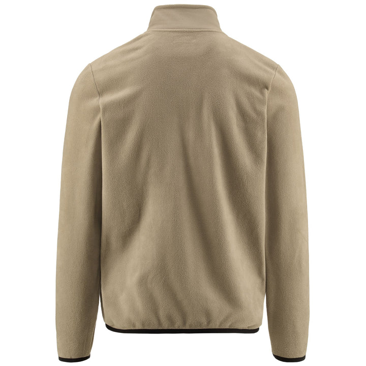 Fleece Man LOGO VAURION SLIM Jacket GREY TORTORA Dressed Side (jpg Rgb)		